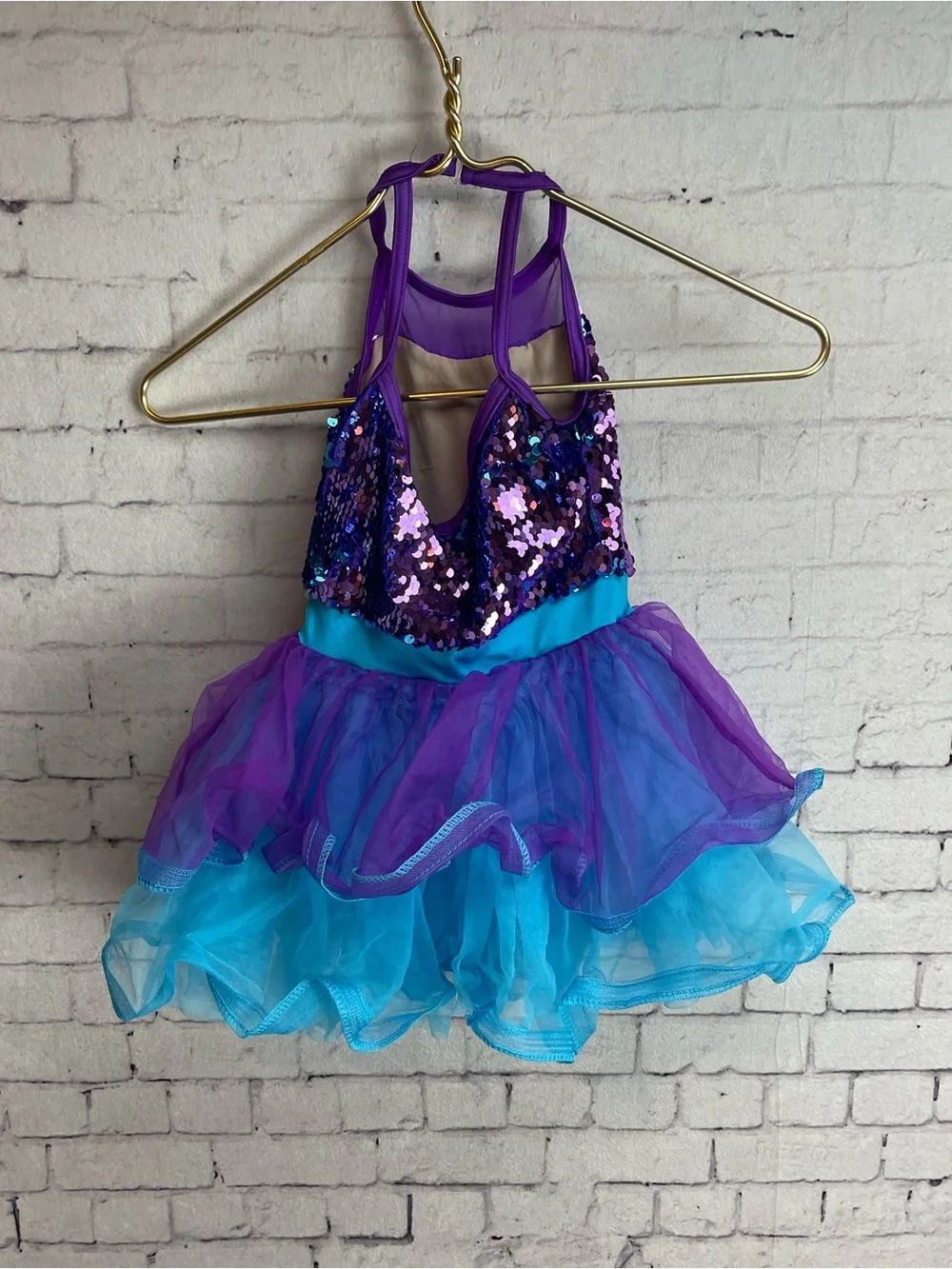Weissman size XSC did I mention dress in blue and purple